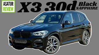 Обзор Немецкого BMW X3 30d G01 M-Sport Black Sapphire / Х3 30д Черный Сапфир Параллельный импорт