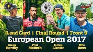 European Open 2017 Lead Card, Final Round, Front 9