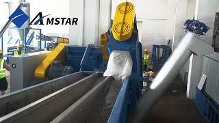 500kg/hr HDPE Bottles Washing Line in Georgia, USA