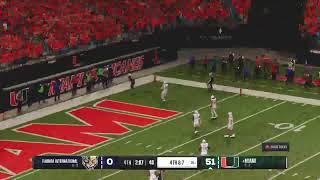 NCAA 25 - The U - Slow Sim League Vs Florida international U - Week 1