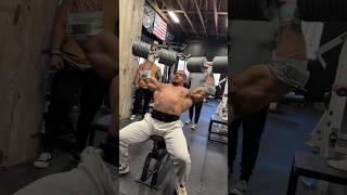 NEW PR! Larry Wheels 400 lb Dumbbell Shoulder Press for Reps! (200 lb Dumbbells!)