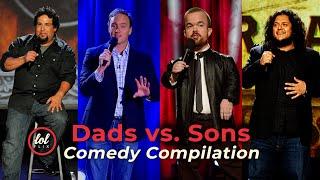 Dads vs. Sons | Steve Treviño, Brad Williams, Felipe Esparza, Jay Mohr | Comedy Compilation