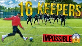 SHOOTING AGAINST 16 KEEPERS | IMPOSSIBLE CHALLENGE | Billy Wingrove & Jeremy Lynch