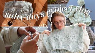 salty days KAL project knitting vlog (ep 1)  cast on party & hyperfixation knit