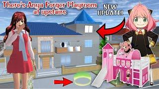 غرفه انيا في الطابق العلوي هنا There's Anya Forger Room at upstairs in Sakura School Simulator