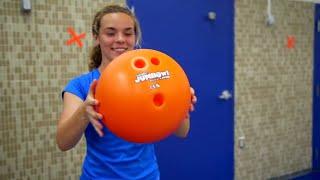 Giant Rainbow Bowling Set