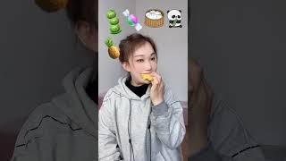 The challenge of eating emoticon pack with gourmet girl #486