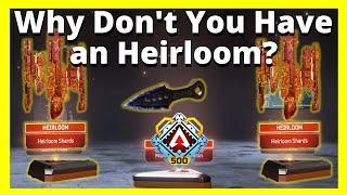 Why you Don't have an Heirloom at Level 500 | Apex Legends Heirlooms Explained