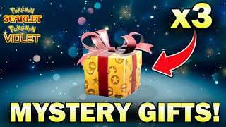 3 NEW Mystery Gifts AVAILABLE NOW in Pokemon Scarlet and Violet