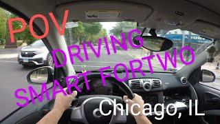 POV Driving Smart Fortwo Chicago IL Northside Part 3