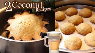 Coconut Cake | Cake without oven | Coconut Cookies recipe without oven | Sponge Cake