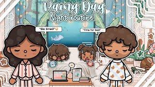 Rainy Day Night Routine!️//*voiced!*// Toca Life World Roleplay!