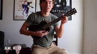 Ariana Grande - No Tears Left to Cry - Ukulele Tutorial