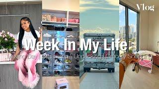 Vlog : Week in my life | LEAVING MY HOMETOWN !!! , UNPACKING/ORGANIZING , GROCERY SHOPPING + MORE