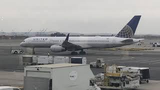 United Airlines Boeing 757-200 Pushes Back at EWR C75