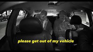 Police Officer mocks Uber Driver, the driver kicks him out of his car!