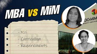 MBA vs MiM - Key Differences, ROI, and Career Paths