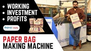 V Bottom Paper Bag Making Machine in India 