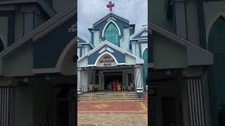 Beautiful Blue Tamil Christian Church Front View – Pudhu Sevandhiyar Aalayam