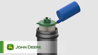 John Deere Parts: original hydraulic filter cartridge with housing