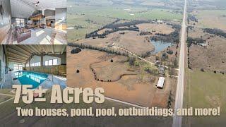 Stunning Kansas property for sale - 75± acres, pond, two houses, and more!