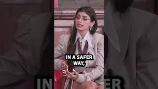 Mia Khalifa at the Oxford Union