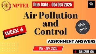 Air Pollution and Control week 6 NPTEL assignment answer  | Jan 2025 | Learn in brief