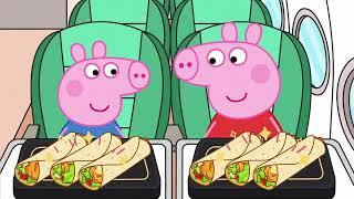 Heo peppa ăn đồ ăn trên máy bay#peppapig #mukbang #asmr