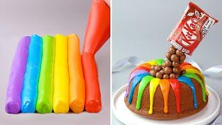  Satisfying Rainbow Cake Decorating For Any Occasion | Yummy Colorful Dessert Recipe