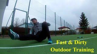 Fast & Dirty  outdoor Circuit Workout | David Razvan