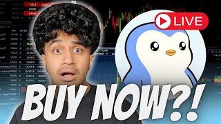 $PENGU IS CRASHING!! PUDGY PENGUINS COIN IS LIVE!! $PENGU LIVE CHART