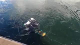 Rebreather diving the Falcon in Lake Washington, Seattle