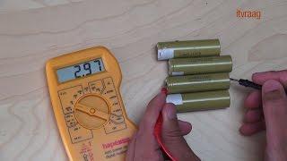 How to test 18650 battery cells to use for battery packs