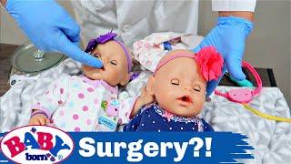 Baby Born Twins Go to the Doctor! ‍️ Oh-No! What is Wrong?! 