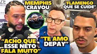 MEMPHIS DEPAY FALA DO NETO APÓS GOLAÇO DE FALTA E PROV0CA FLAMENG0!!