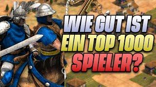 Wie gut ist ein TOP 1000 Spieler in AoE 2? | AoE 2 Rangliste