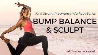 36 min Prenatal Full Body Sculpt | Fit & Strong Pregnancy Workout Series with Krystal Nielson