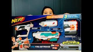 Unboxing the Nerf N-Strike Modulus Tri-Strike at Milo's SandBox