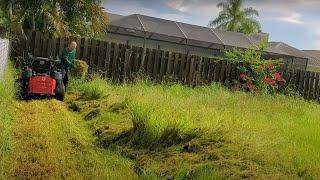 So Much OVERGROWN GRASS The Clippings Filled My ENTIRE Trailer