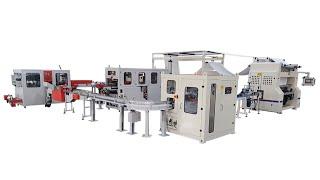 Full automatic V fold facial tissue paper making machine production line