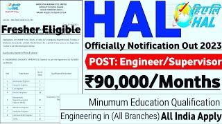 HAL Recruitment 2023 | Freshers|CTC: 12LPA| Recruitment 2023|Job Vacancy 2023|HAL Jobs 2023|PSU Jobs