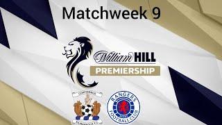 William Hill Premiership, 24/25, Matchweek 9. Kilmarnock vs Rangers