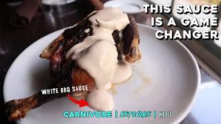 Alabama White BBQ Sauce is the BEST | Smoked Chicken | Carnivore, Ketovore, Keto Recipe