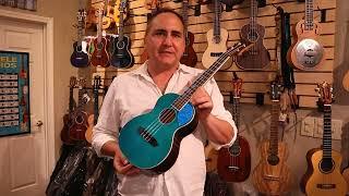 Ortega RUGH-OCT Ghost Series Solid Top Spruce/Rosewood Tenor Ukulele Demo by UKE Republic