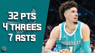 LaMelo Ball 23 pts 5 threes 8 asts vs Rockets 24/25 season