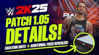 WWE 2K25 Patch 1.05: New Updates, CAS Fixes, MyRise Unlockables & Bonus Fixes Revealed!