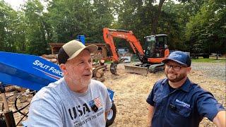 Crushing Logs with SplitForce Log Splitter, Company Rep Demonstration