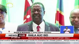 Mauritius Prime Minister pledges to support Raila in his AUC Bid