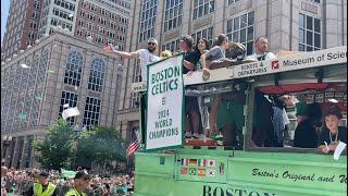 FRONT ROW FOR THE BOSTON CELTICS 2024 NBA CHAMPIONSHIP PARADE!