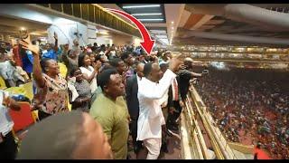 See The Precious Moment Dr Paul Enenche Came to the Galley also played the Conga drum during Praise.